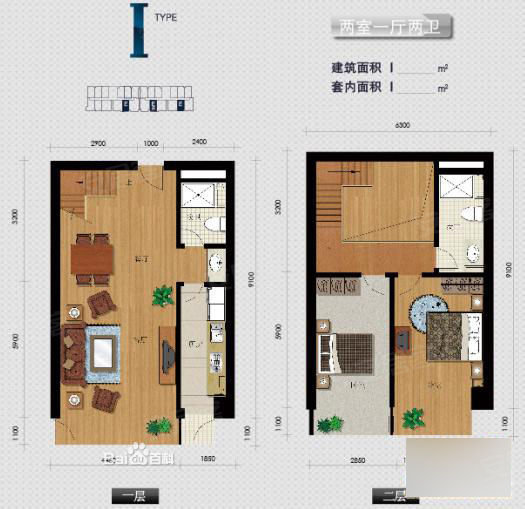 农村两层半带堂屋房屋小户型