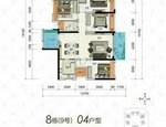 财富世家,8栋04户型,中层,141.51平方,4房2厅
