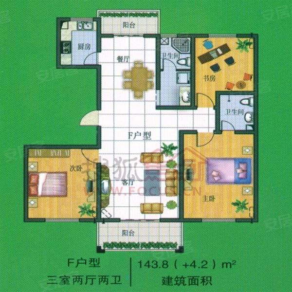 东郡府苑户型图,西安东郡府苑户型图大全,东郡府苑房型图-西安安居客