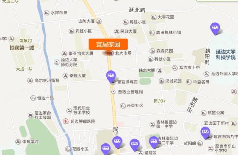 延吉市宜居家园-交通图(3) - 延吉市安居客