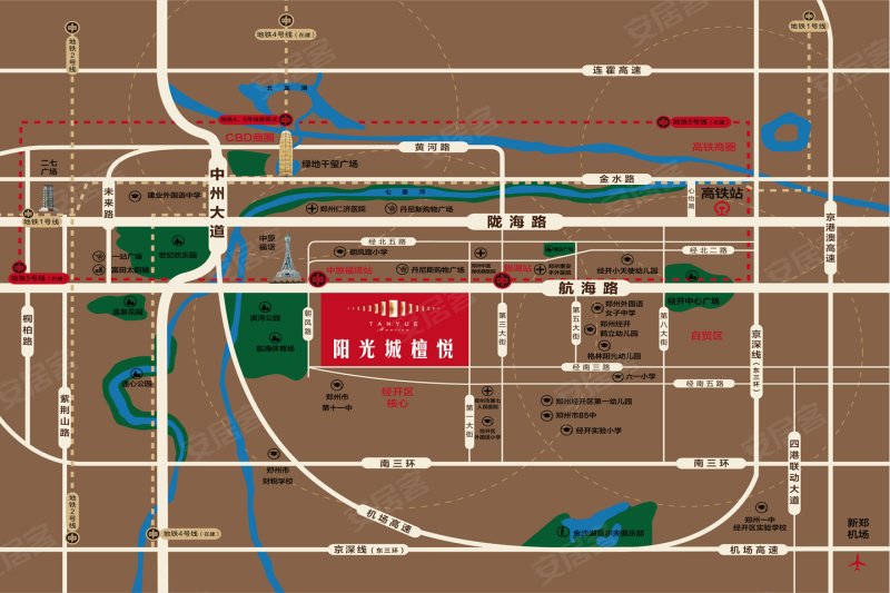 郑州阳光城檀悦-交通图(12)
