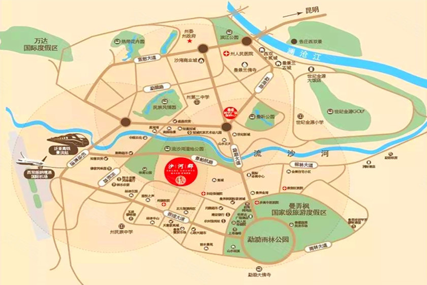 公园里的 i 沙河郡-西双版纳安居客