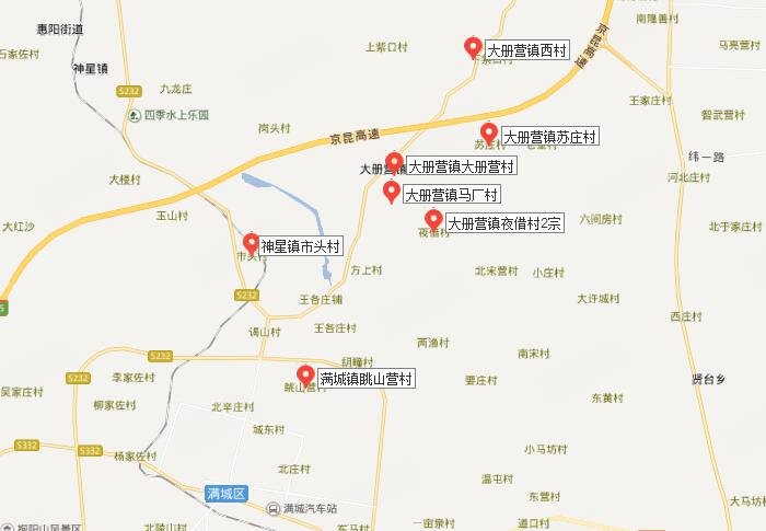 2017年,满城区共征地5939亩,主要涉及贤台乡,大册营镇,方顺桥镇,满城