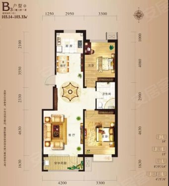 香槟小镇户型鉴赏——有家,就有幸福