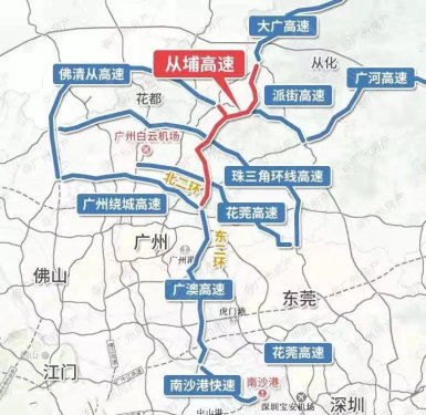 这条从化至黄埔的高速公路项目,又被称为广州北部快线,项目总长61