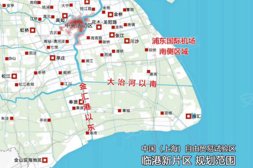 (图1:自贸区临港新片区规划图)