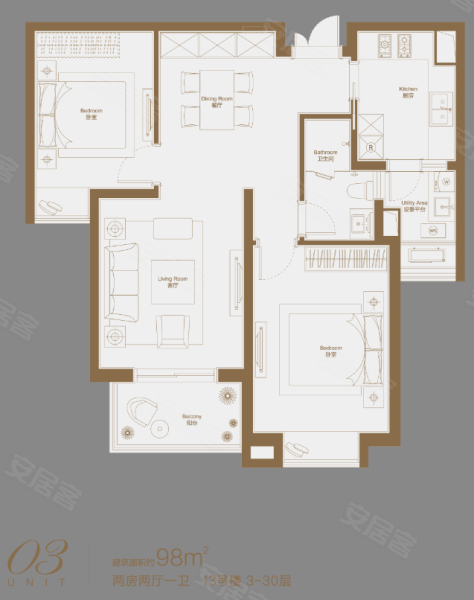 瑞虹新城悦庭户型图