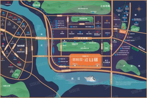 万里长江 千亩公园,碧桂园江山赋