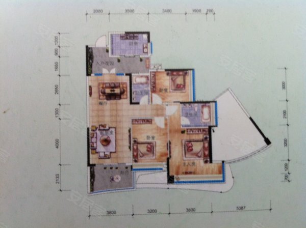 顺德雅居乐花园,3室2厅2卫,南区环市南路与延