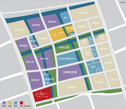 六灶新城规划示意图