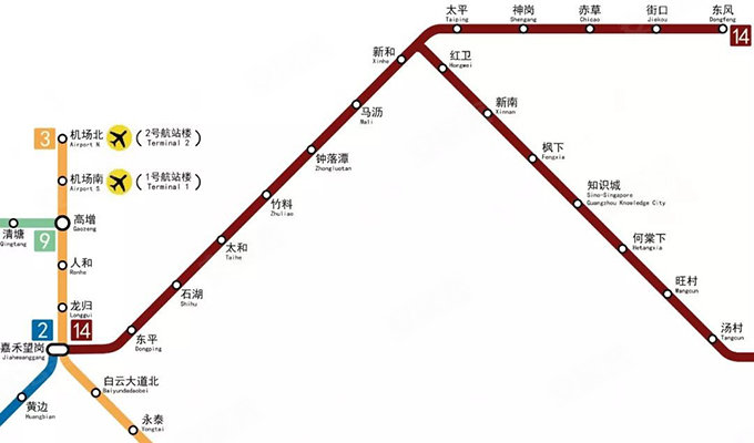(地铁14号线线路图)