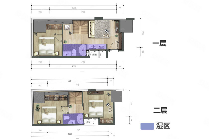 一环边江景公寓 万彩城百爵公寓户型解析