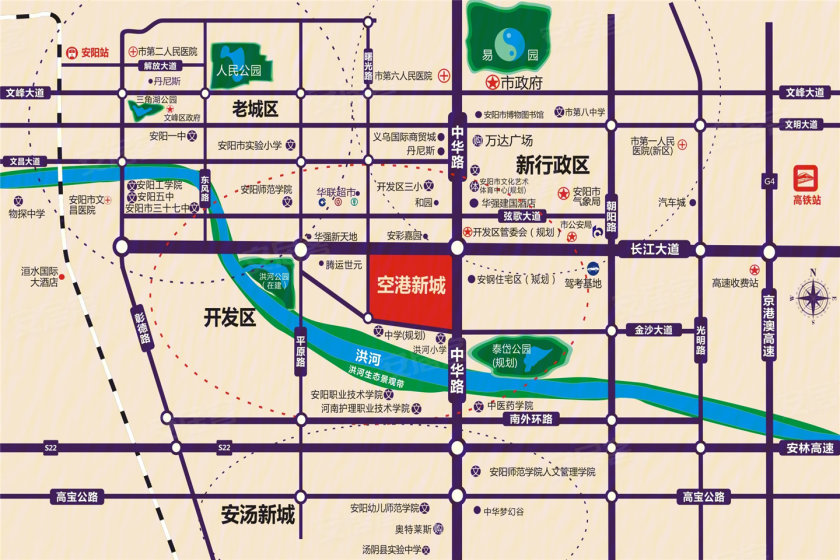 空港新城:中华路旁高绿化小区,高层洋房随意选-安阳安居客