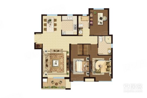 四室户型一般多大面积 500x375n.jpg