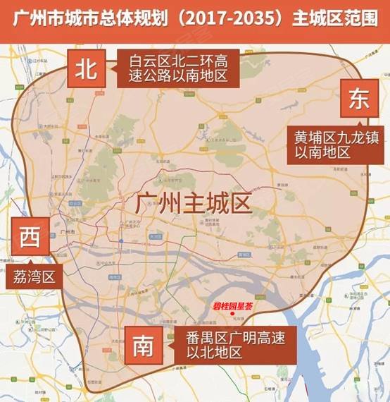 早前广州市国规委发布的《〈广州市城市总体规划(2017-2035年)〉》也