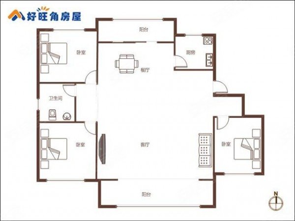 2厅1卫,甘井子大连生态科技创新城周水机场西