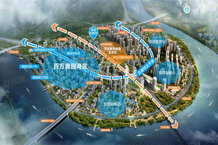 奥园铂誉府书香满悦,坐落芹洋半岛