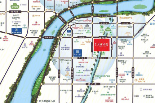南阳楼盘 宛城区 建业大城小院 白河南的宜居规划,高铁片区的便捷区域