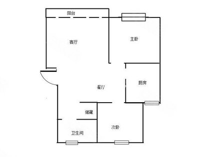 《链家地产》户型正气,得房率高,黄金楼层,瑞阳