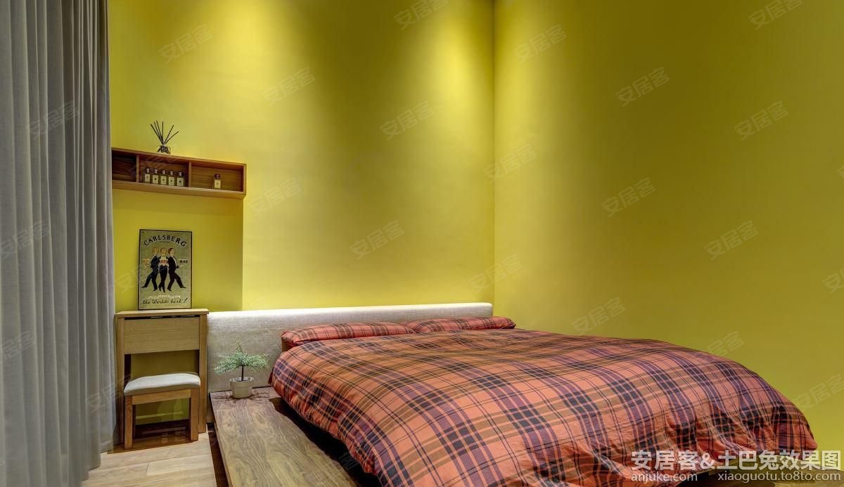 典雅现代格调卧室设计图