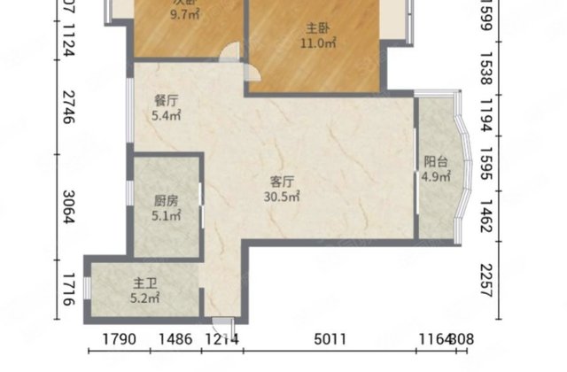 格兰玺城2室2厅90.78㎡70万二手房图片