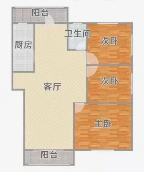 龙城1号3室2厅1卫135.16㎡南北99.8万