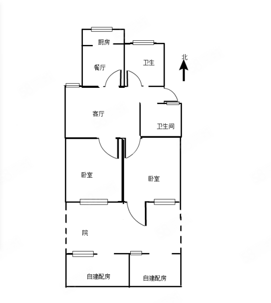 立交桥公路局家属院3室2厅1卫85㎡南北45万