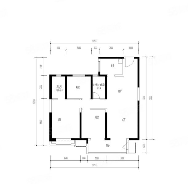 二中小区3室2厅1卫132㎡南北56万