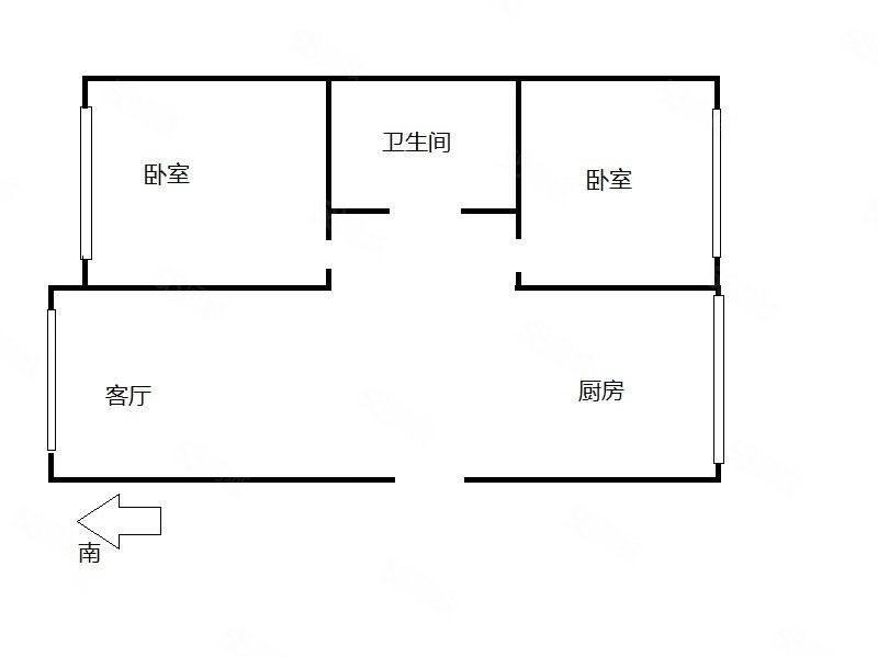 亨达名苑2室1厅1卫85㎡东西25.8万