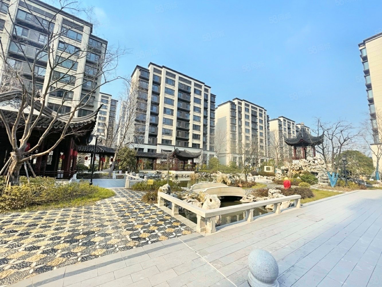 太仓新区锦绣朝阳花园万达广场旁近市民公园小区绿化高