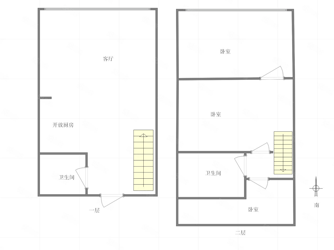 一城新界3室2厅2卫48.59㎡东56万