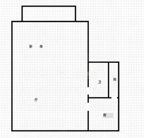 联泰香域尚城1室1厅1卫42.15㎡南80万