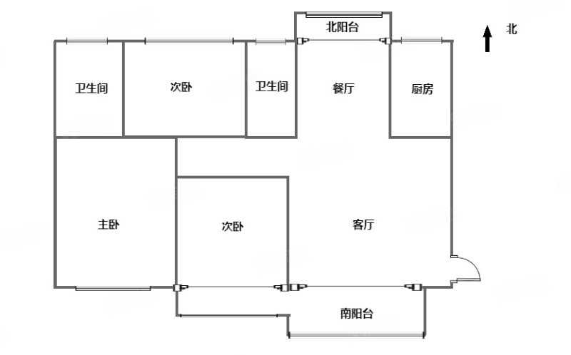 建业壹号城邦东区(郾城)3室2厅2卫128㎡南北92万