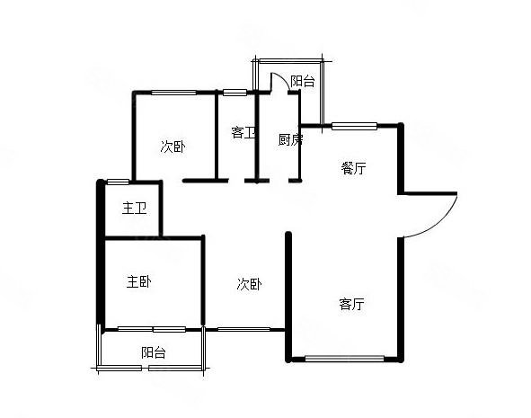 阳城景园3室2厅2卫117.7㎡南170万