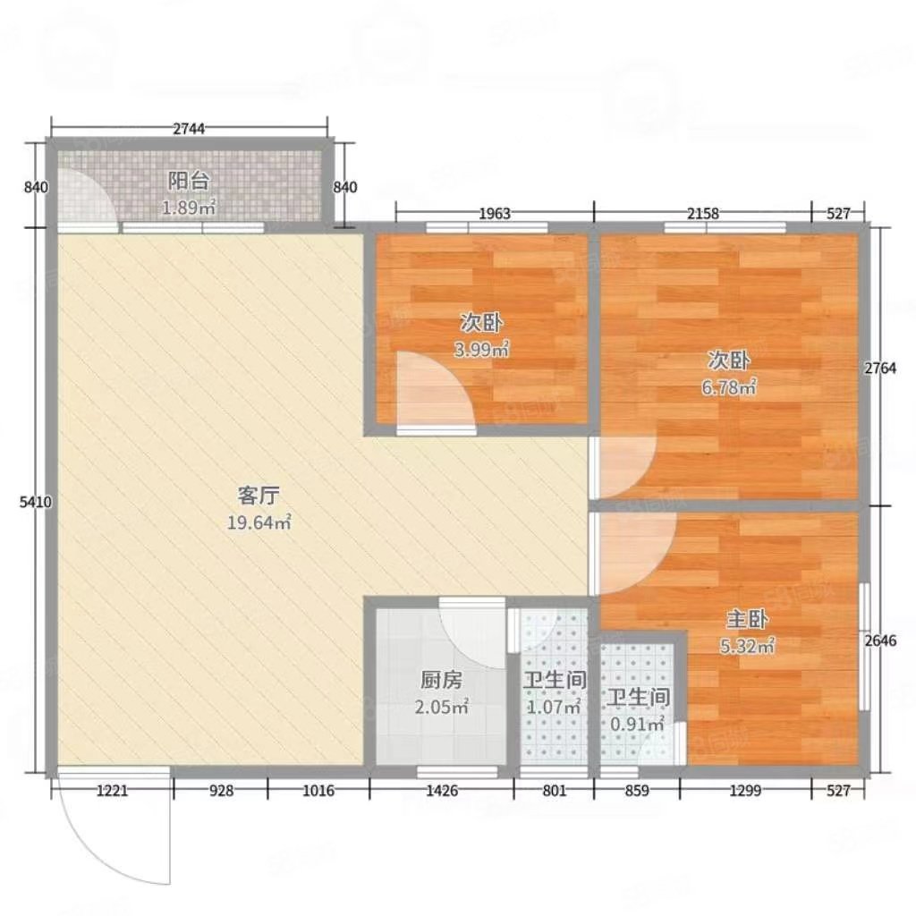 聚龙湾新城B区3室2厅2卫120㎡南49.8万