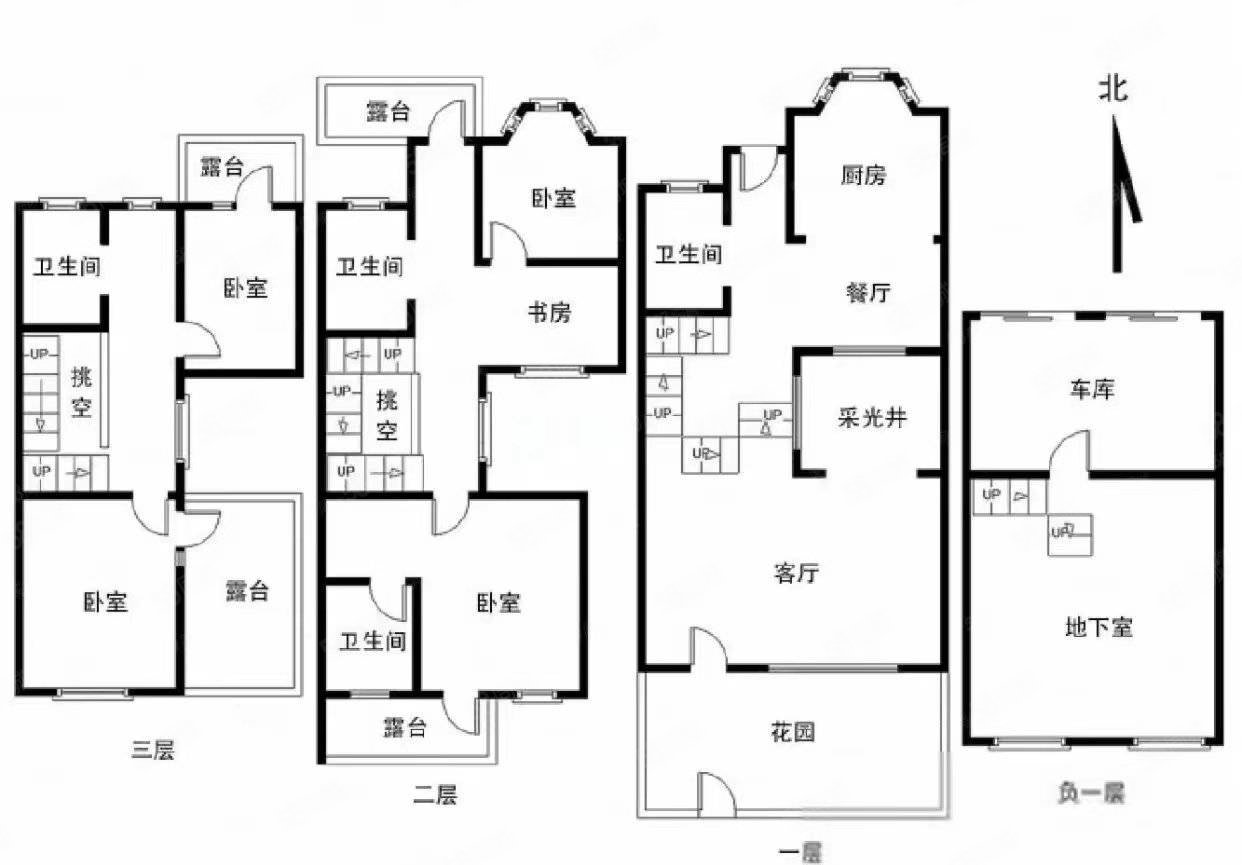 掌舵东岸日月城(别墅)4室3厅3卫291㎡南北223万