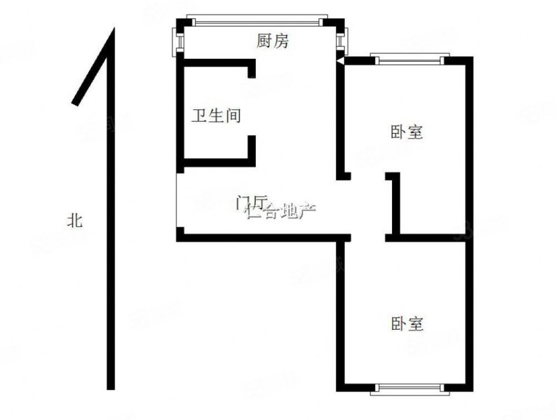 晓春社区2室1厅1卫52.5㎡南北37万