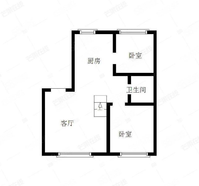 广厦世纪园2室2厅1卫88㎡南北41.5万