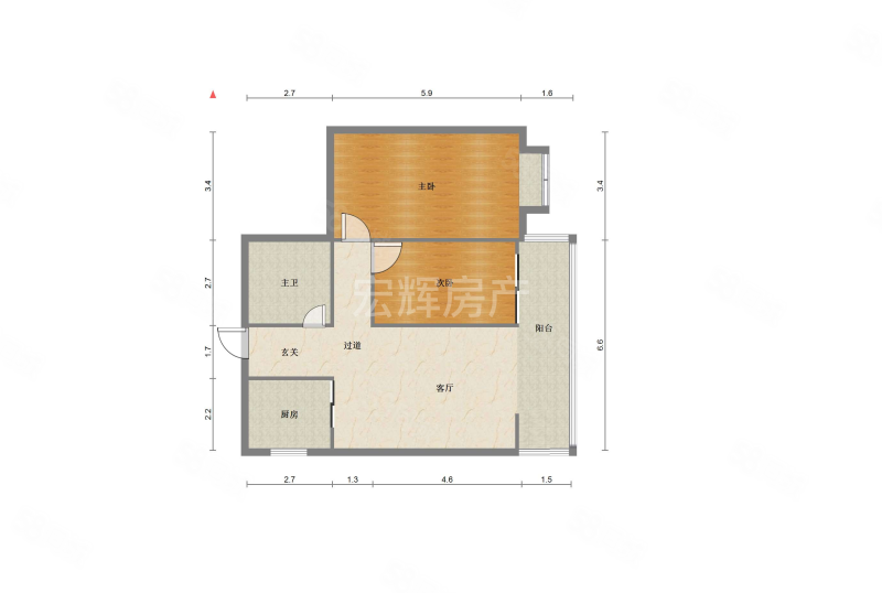 建宁新居2室2厅1卫102.76㎡东147万