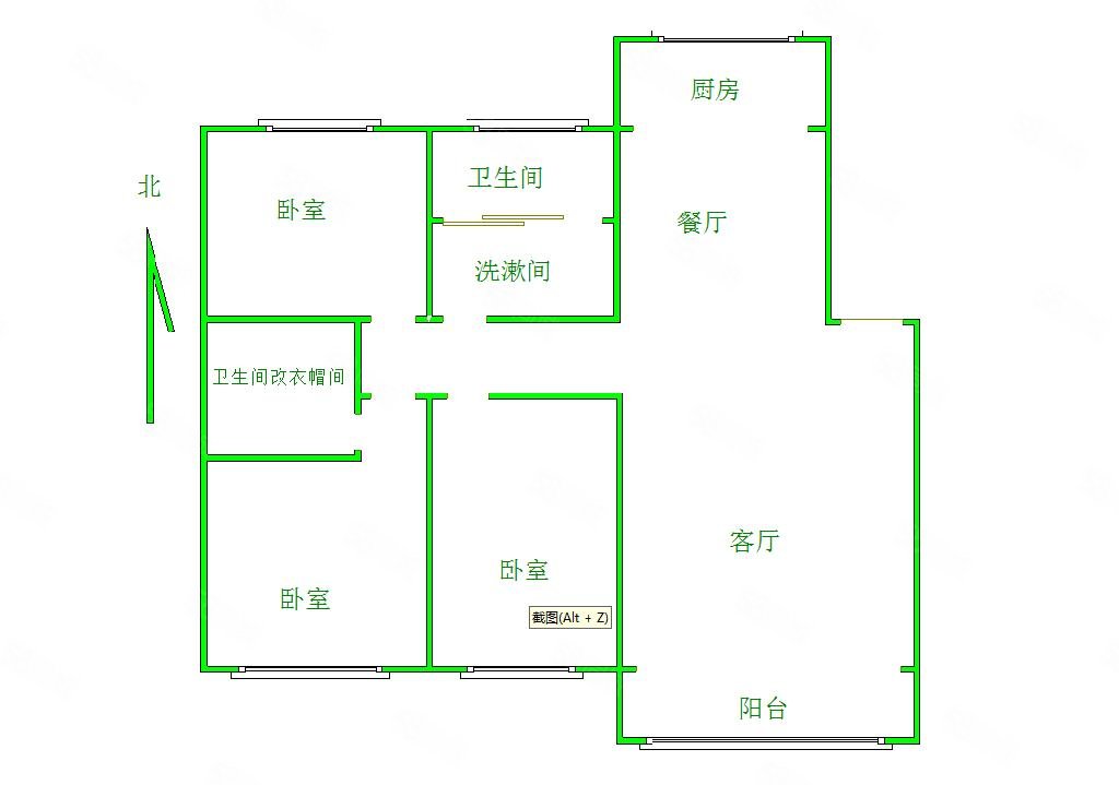 秀兰四季城3室2厅2卫141㎡南北150万