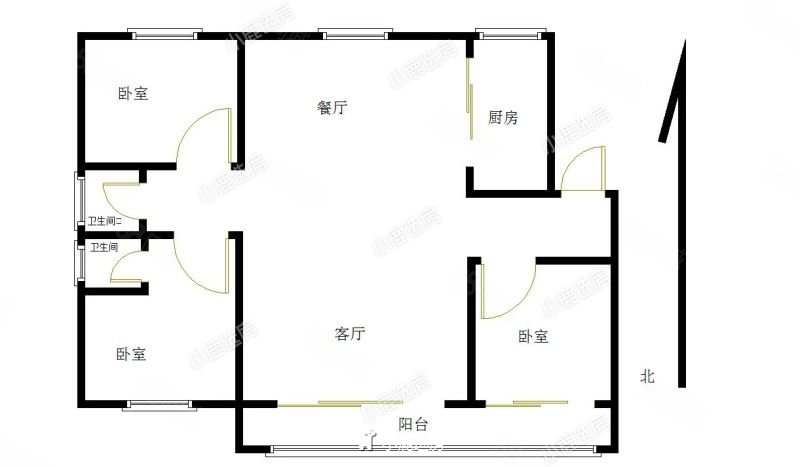 华商金岸3室2厅2卫124.13㎡南北119.8万