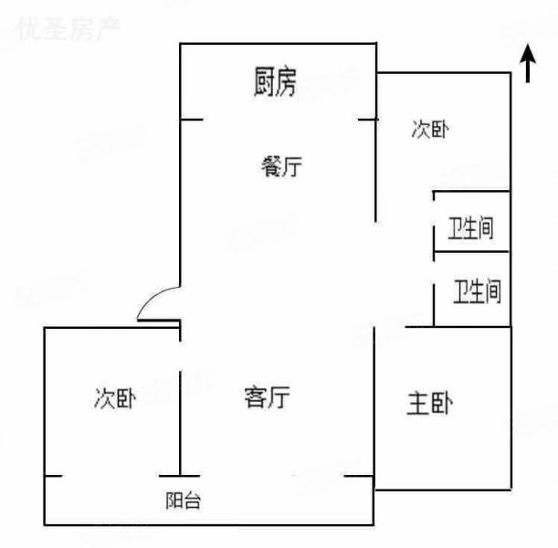 锦华公园里馨园3室2厅2卫123㎡南北89万