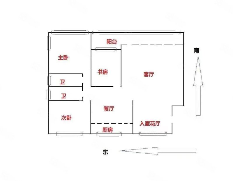 荷塘月色3室2厅2卫120.26㎡东南140万