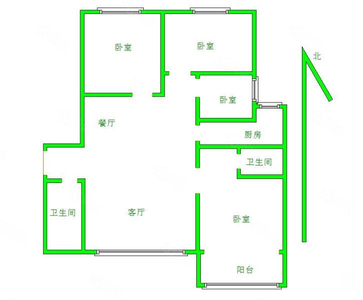 兴远现代城4室2厅2卫178.54㎡南北137万