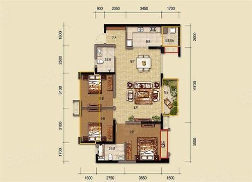 急售 南湖领御三期精装3室双卫 户型方正 正读汇南实验学校