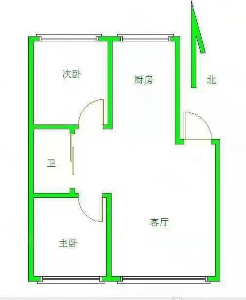 爱琴海2室2厅1卫98㎡南北62.5万