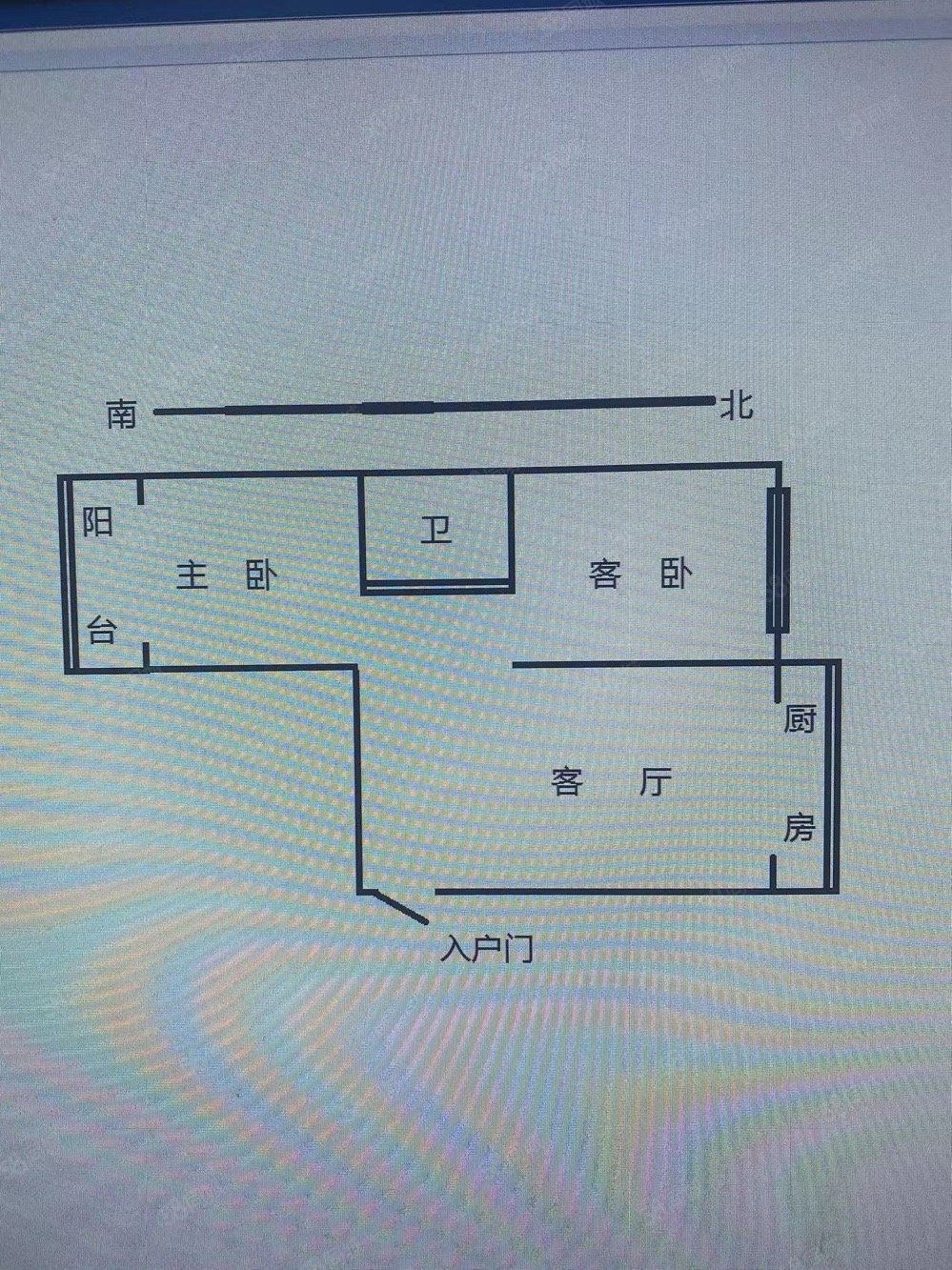 电信局家属楼(青年路)2室1厅1卫90㎡南北65万