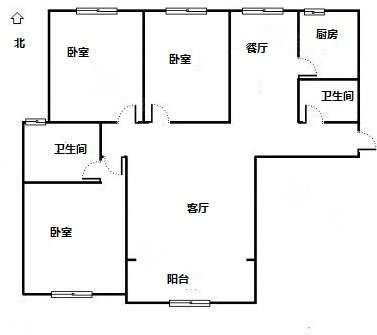 光明御河丹城3室2厅2卫127㎡南北65万