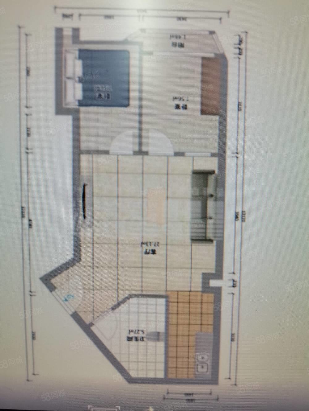 皇都广场2室1厅1卫51.66㎡北0万