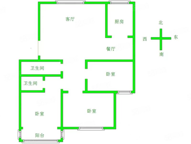 飞宇花园(南区)3室2厅2卫136㎡南北122万